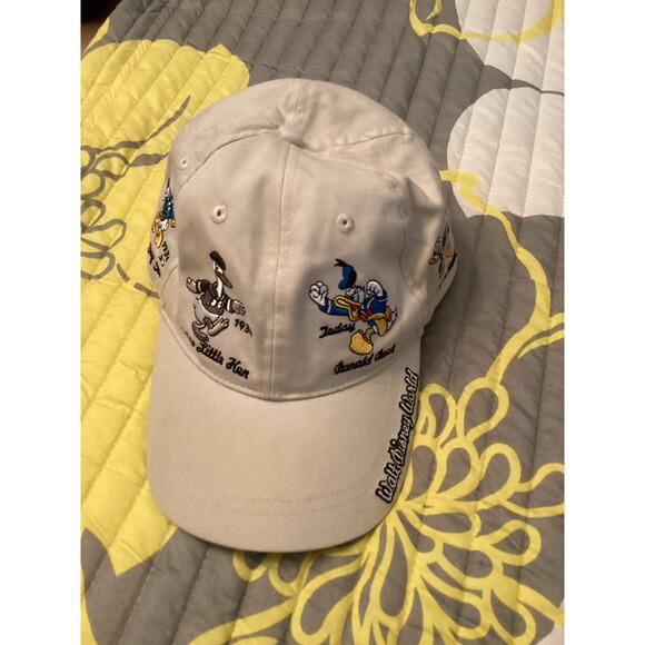 Walt Disney World Parks Donald Duck 90th Anniversary Baseball Cap Hat Beige - Picture 1 of 5